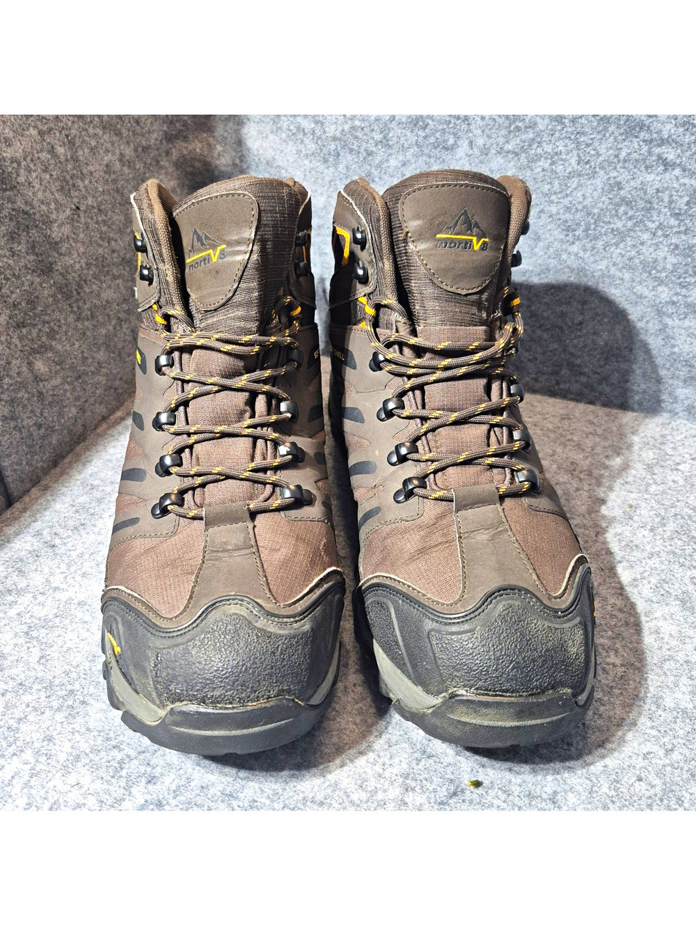 NORTIV 8 Men's Waterproof Softshell Hiking Boots Brown/Black US 14 M 160448-M